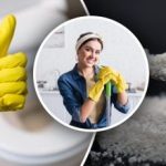 O vaso sanitário ficará branco e deslumbrante depois de um