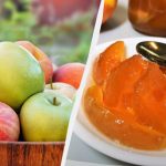 Compota de maçã âmbar: as fatias são tão transparentes como